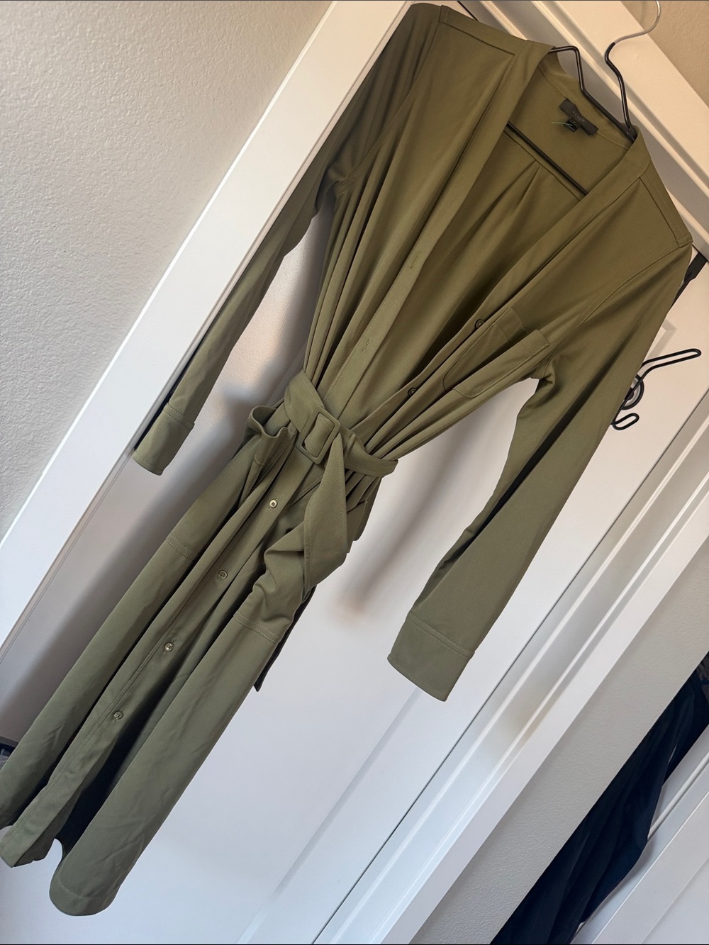 J. Crew Olive Green Shirt Dress